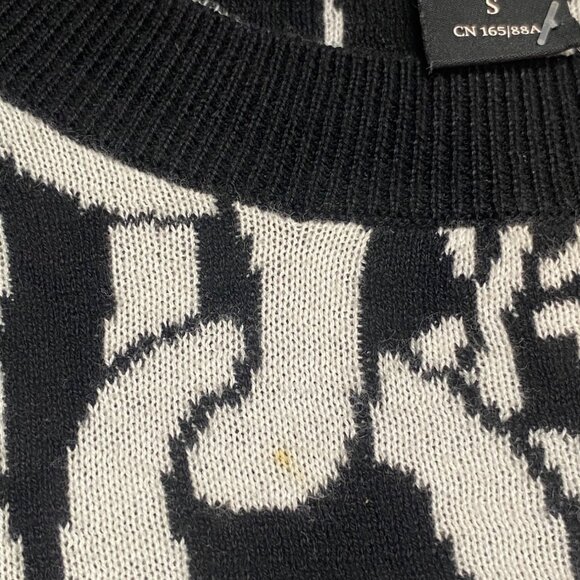 S - MONKL White Chains Graphic Sweater - Picture 4 of 4